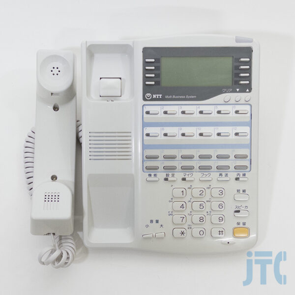 NTT MBS-12LTEL-(2) 受話器を外して真上から撮影した写真