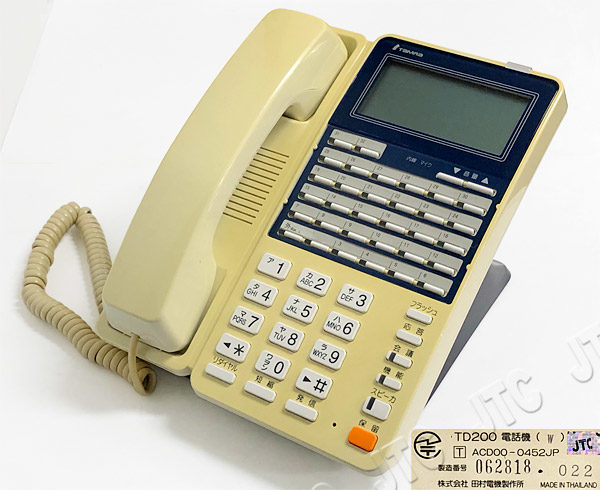 田村電機 TD200電話機(W) 32ボタン電話機