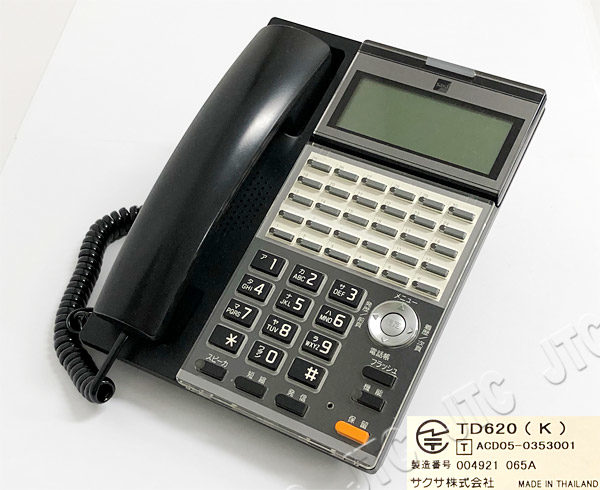 サクサ(SAXA) TD620(K) バックライト付き漢字表示チルトディスプレイ30ボタン電話機(黒)