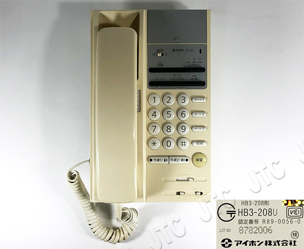 アイホン HB3-208U ホームテレホン208形電話ユニット(埋込型)