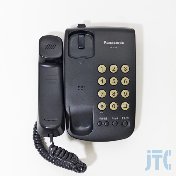Panasonic VE-F03-K 受話器を外して真上から撮影した写真