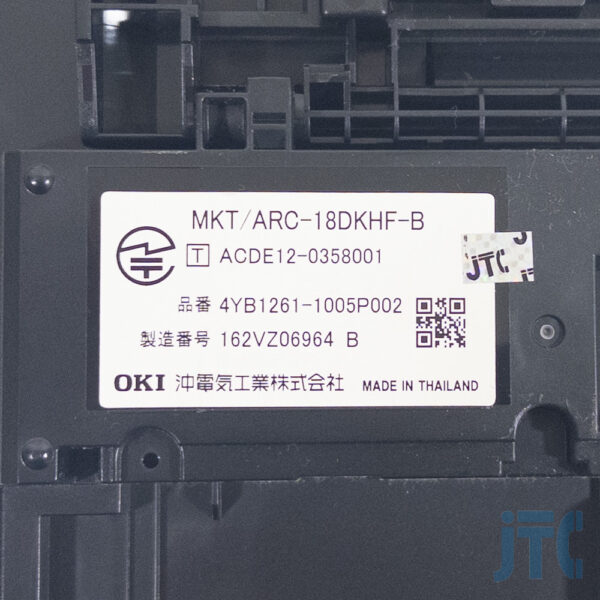 OKI 沖電気 MKT/ARC-18DKHF-B 品名紙の写真