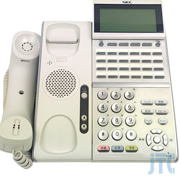 NEC DTZ-24PA-2D(WH)TEL 受話器を外した写真