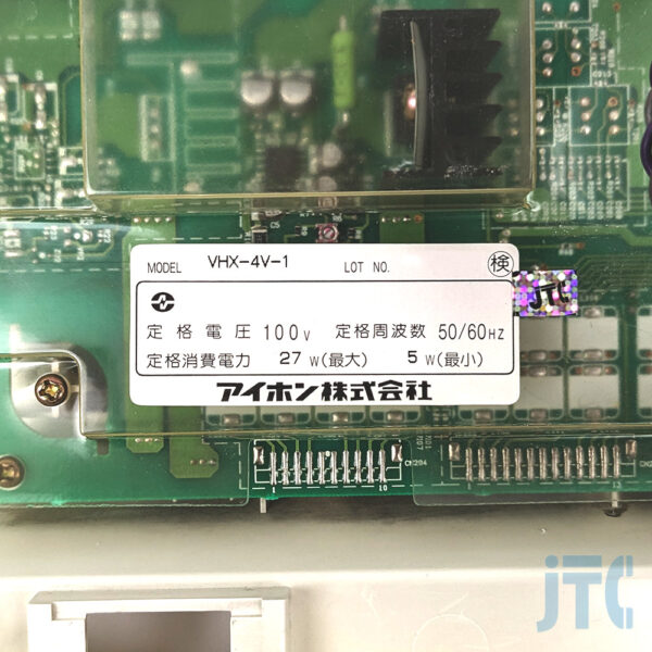 アイホン VHX-4V-1 品名紙の写真