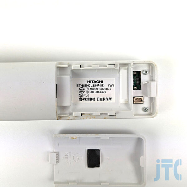 HITACHI ET-8IE-CLS(W) 子機の品名紙写真
