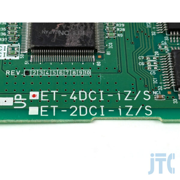 日立 ET-4DCI-iZ/S 型番プリント部分の写真