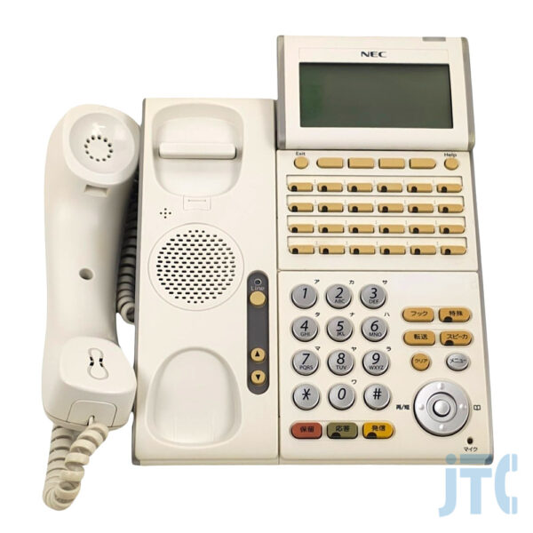 NEC DTL-24PA-1D(WH)TEL 受話器を外した写真